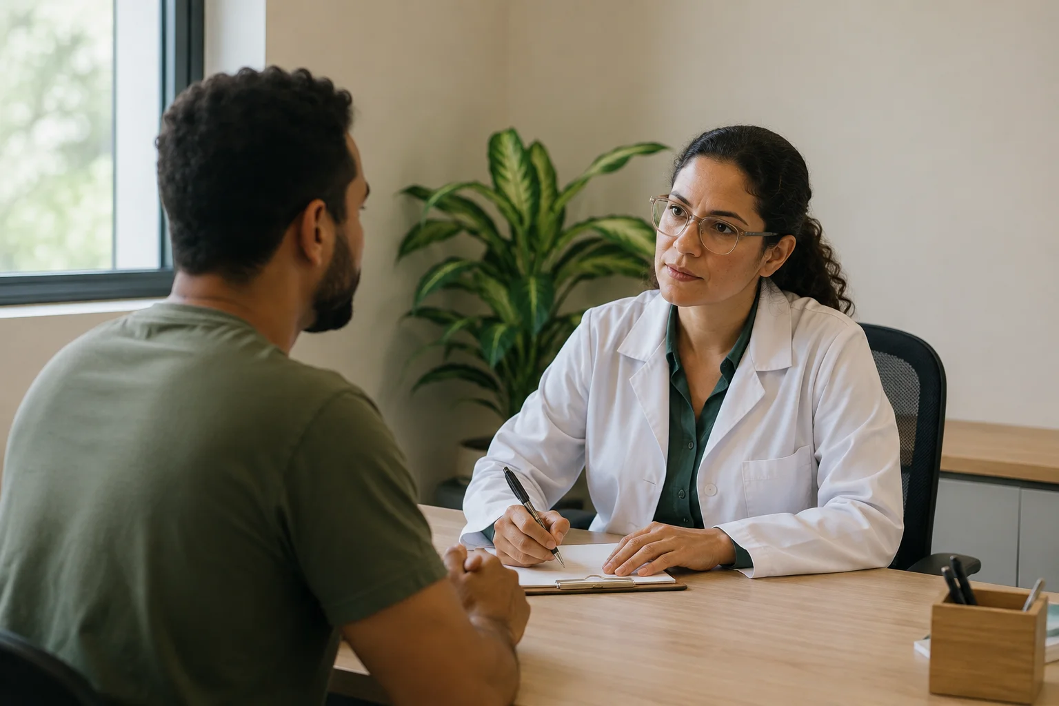 Consulta de medicina ocupacional com médico do trabalho
