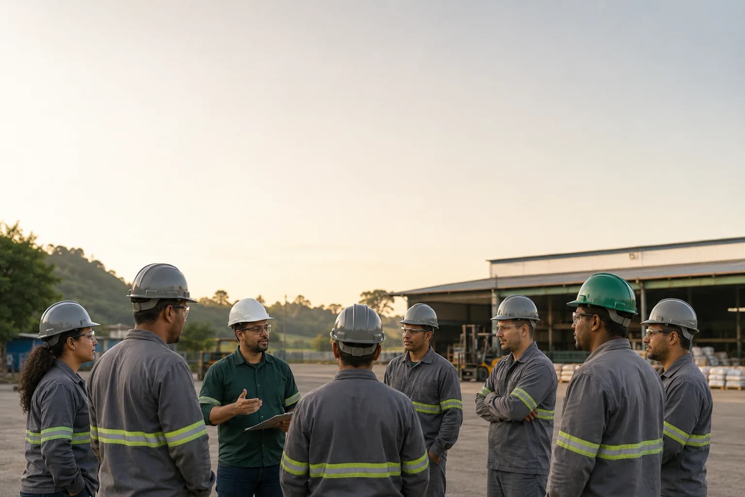 Diálogo diário de segurança com a equipe