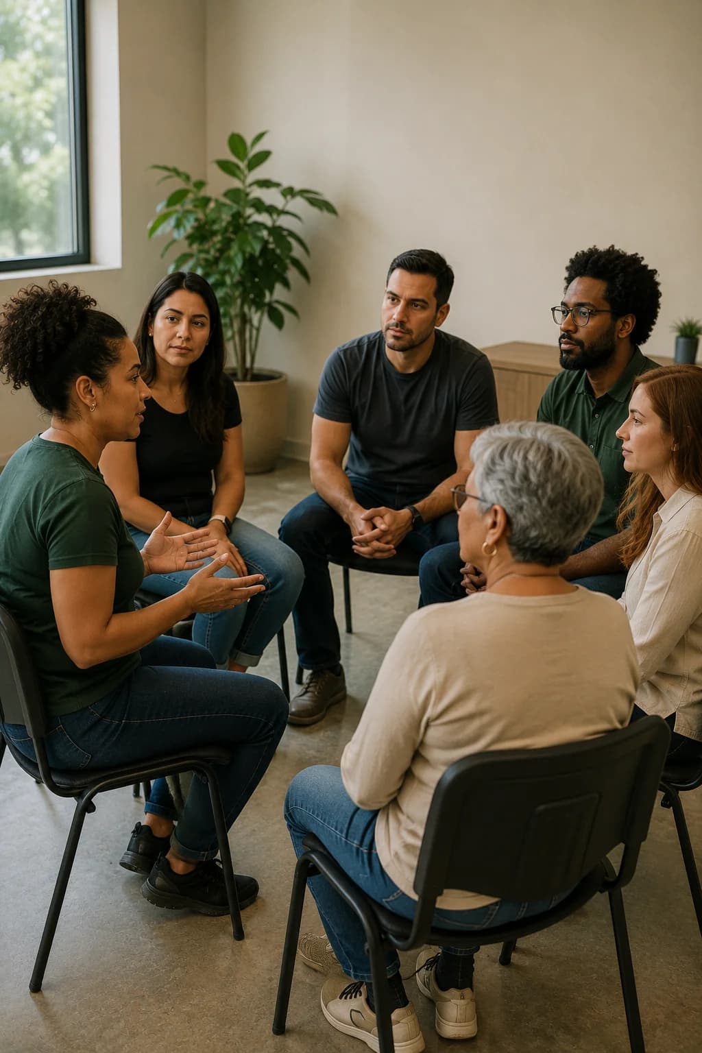 Roda de conversa sobre bem-estar no trabalho